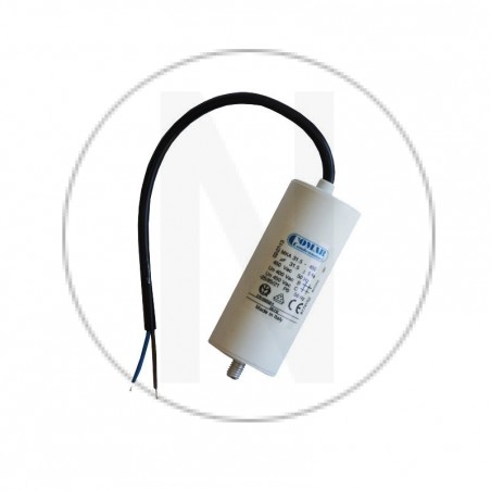 Condensateur 31,5 uF à câble  - COMAR - pour pompes , nettoyeur haute pression - compresseurs- etc ..