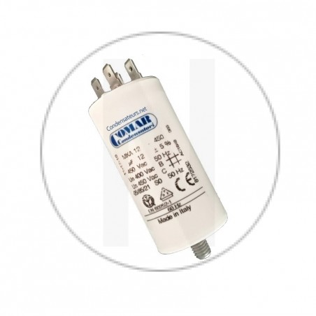 Condensateur à cosse 12 µF - english version