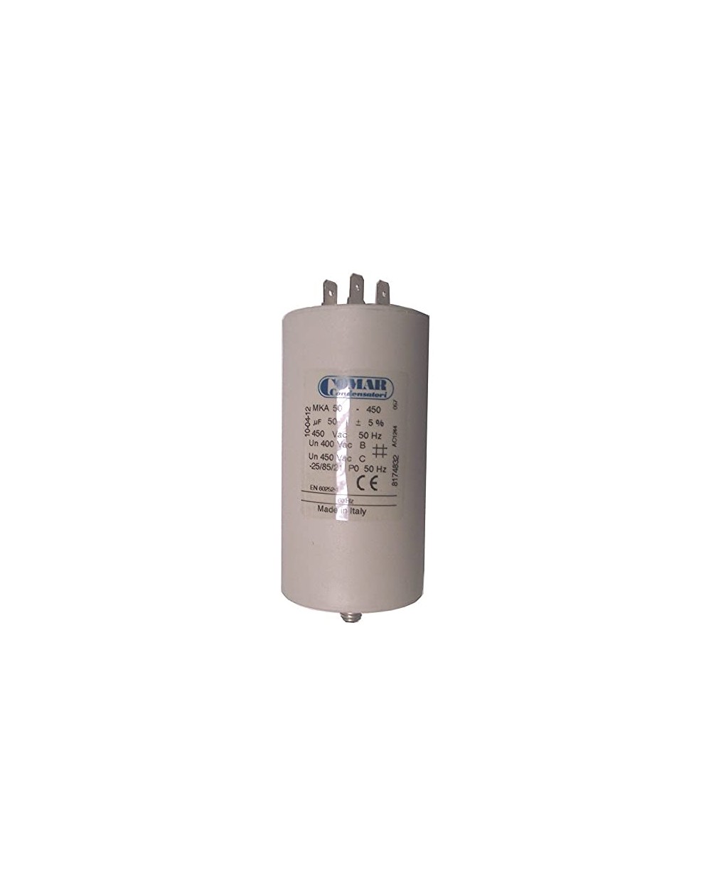 Condensateur à cosse 50 µF - english version