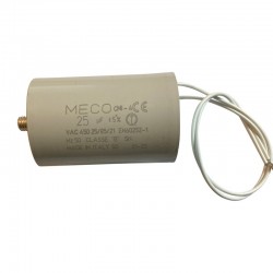 Condensateur moteur à câble 25 µF - MECO