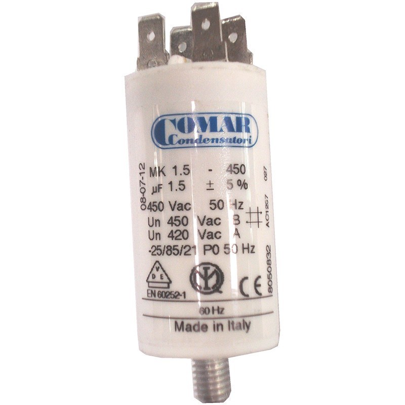 COMAR Permanentkondensator 40µF - Für Hochdruckreiniger & Tauchpumpen