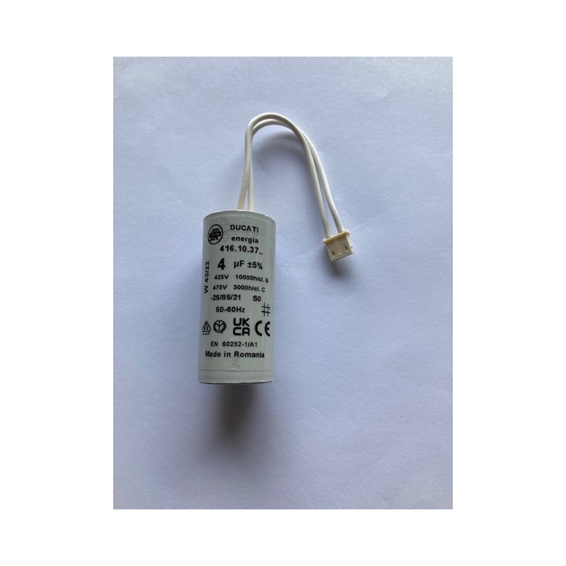 Lot De 2 Condensateurs 4µF (4uF) Pour Moteur De Volet Roulant – Avec Fils, Neufs, Ducati Energia