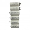 Lot de 6 condensateurs à cosse pour volet roulant SOMFY   Valeurs :  2,5-3,5-4,5-5,5- 6-7 µF _ avec petites cosses de 2,8mm