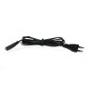 Cordon d'alimentation secteur avec connecteur - IEC13 - schuko - noir - 1.80M