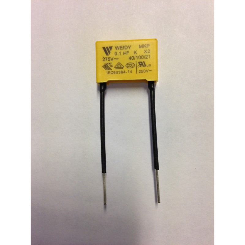 Condensateur 0.1µF - 100NF / 275- 310 VAC X1/X2